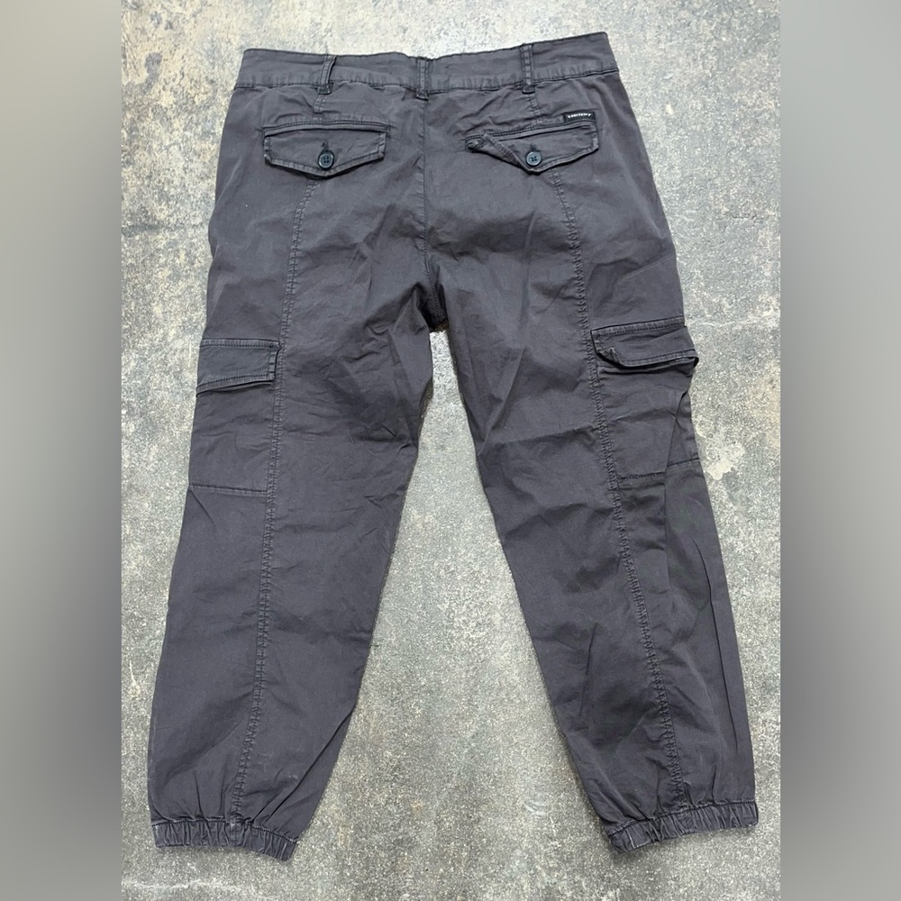 Sanctuary Women Black Rebel Crop Jogger Style Stretch Cotton Cargo Pant Size 30 - Picture 10 of 12